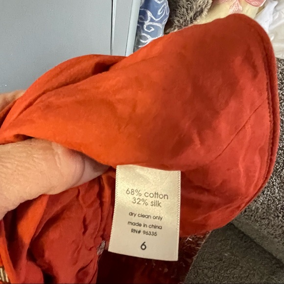 Floral Strapless Cotton Silk Blend Maxi Dress Size 6 - Picture 8 of 10